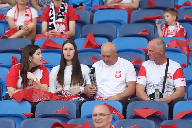 Kibice na meczu Polska - Mołdawia
