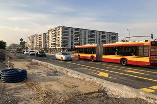 Nowość na budowie tramwaju do Wilanowa – odbudowana nitka ul. Sobieskiego udostępniona dla ruchu. Mamy zdjęcia