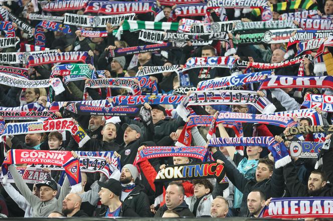 ZDJĘCIA kibiców na meczu Górnik Zabrze-Lech Poznań