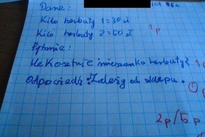 Hity z kartkówek i sprawdzianów! Teksty uczniów bawią do łez! 