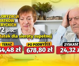 Waloryzacja dodatków emeryckich 3,72 proc.