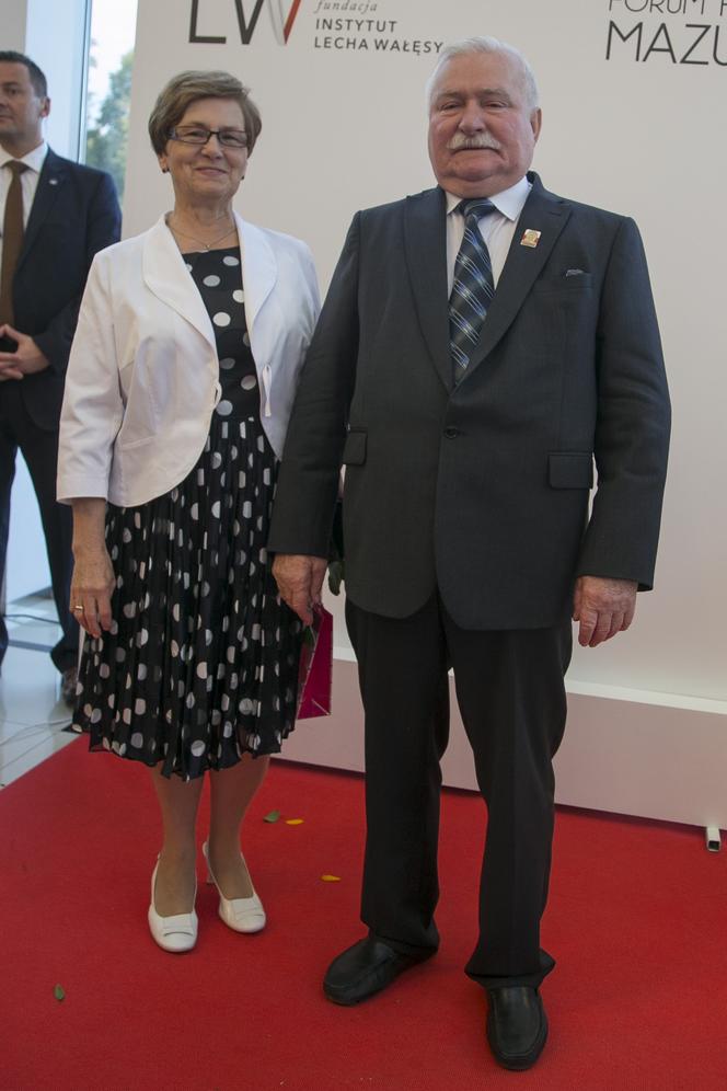 Lech Wałęsa z żona Danutą