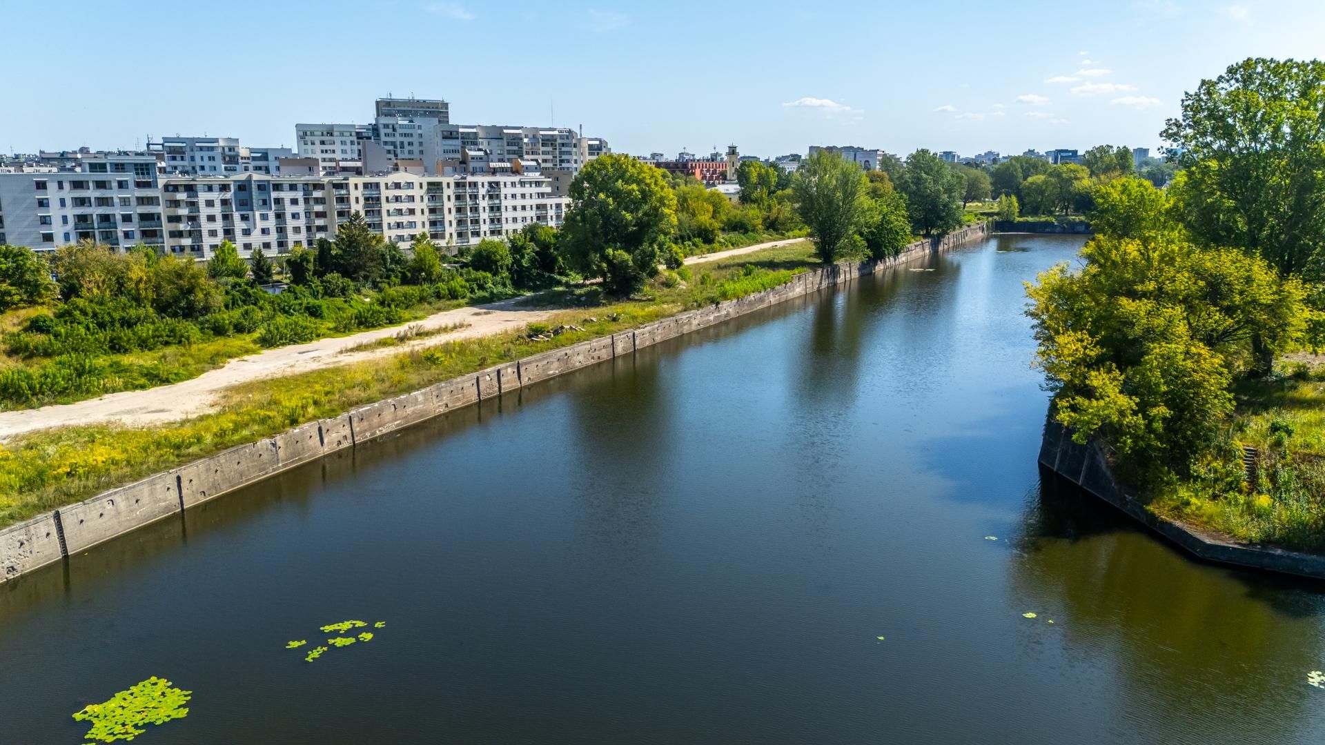 Port Praski w Warszawie z lotu ptaka