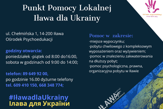 Pomoc Ukraińcom w Iławie. Niezbędnik od władz miasta