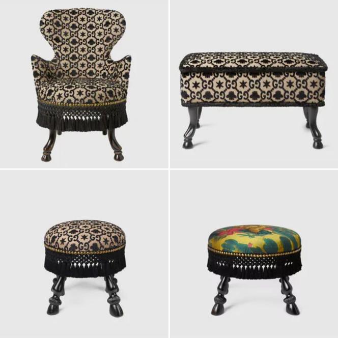 Dom Gucci: Fotele i pufy