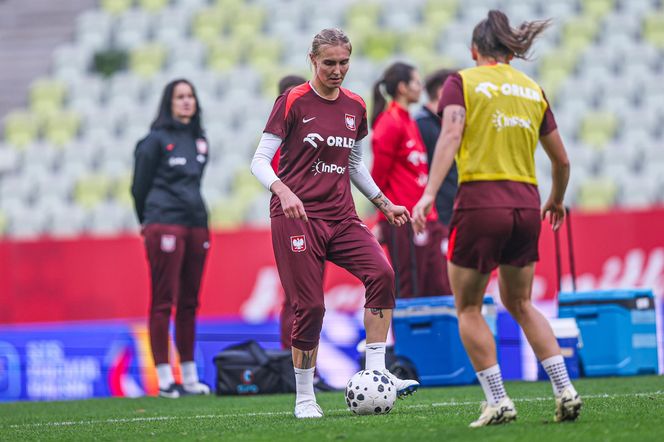 Marta Nawrocka na zgrupowaniu piłkarskiej reprezentacji kobiet