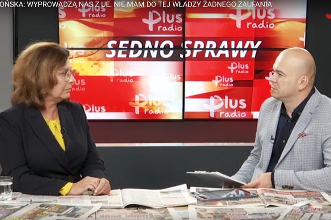 Kidawa-Błońska w Sednie Sprawy: Wyprowadzą nas z UE. Nie mam do tej władzy żadnego zaufania
