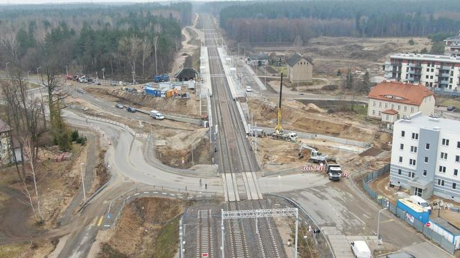 Przystanek Ełk Szyba Wschód i wiadukt nad ul. Kolejową 