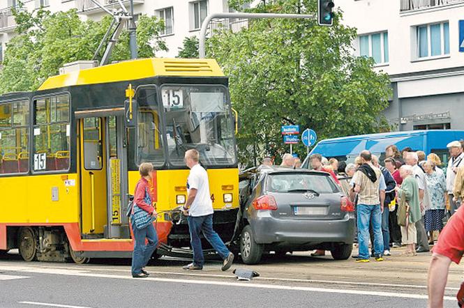Wypadek zablokował tramwaje