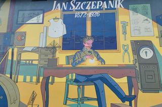 Jan Szczepanik – mag z ognistą kulą. W Tarnowie powstał mural upamiętniający galicyjskiego geniusza [GALERIA]