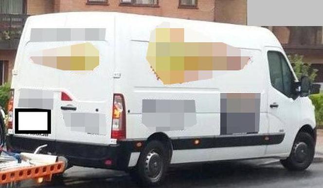 Samochód, którym poszukiwany przewoził części