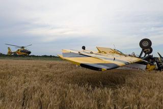 Awaryjne lądowanie pod Warszawą. Na miejsce przyleciał śmigłowiec LPR