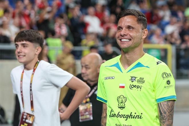 Ronaldinho na Stadionie Śląskim w meczu gwiazd Polska - Brazylia