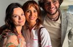 M jak miłość na planie. Kasia (Paulina Lasota), Kama (Michalina Sosna), Mariusz (Mateusz Mosiewicz)