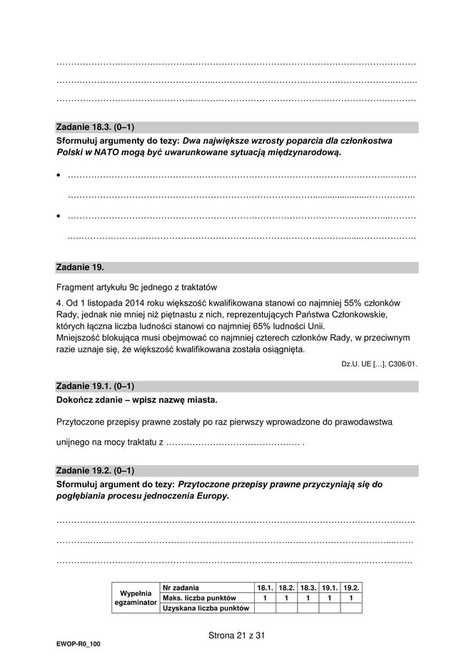 Matura 2025: WOS poziom rozszerzony 13.05.2025. ARKUSZE CKE [Formuła 2015]	