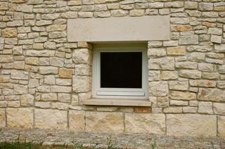 elewacja z kamienia - łączenie formatów