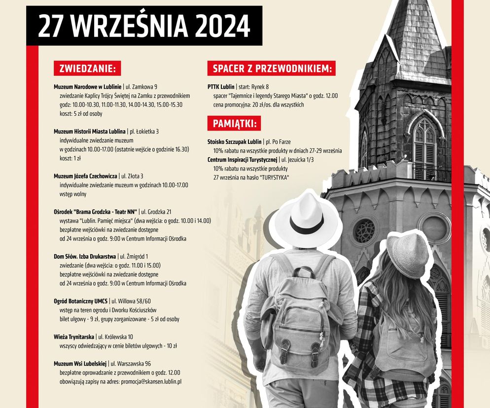  Lublin świętuje Światowy Dzień Turystyki - plakat