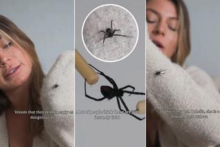 Najseksowniejsza przyrodniczka świata kupiła sobie ultrajadowitego pająka. Przytula się do niego. Zwariowała