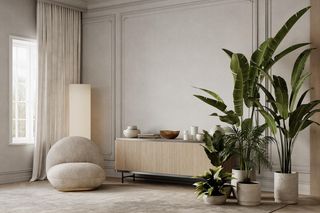 Monochromatyczne kolory w salonie