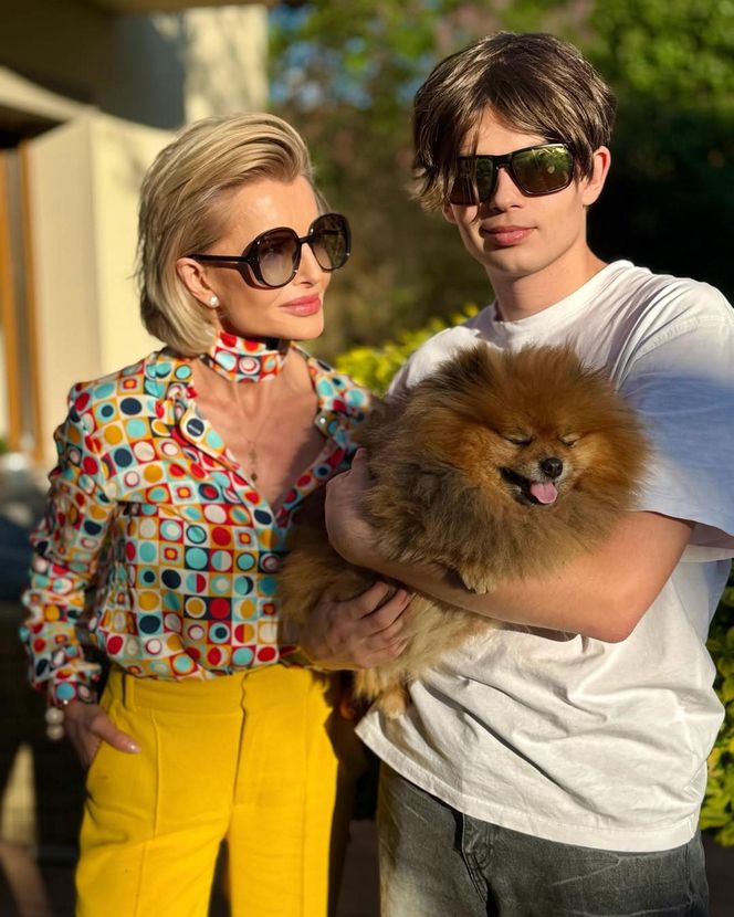 Joanna Racewicz i syn