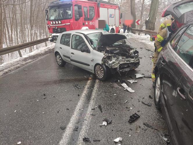 Wypadek na trasie Szestno - Mrągowo [ZDJĘCIA]