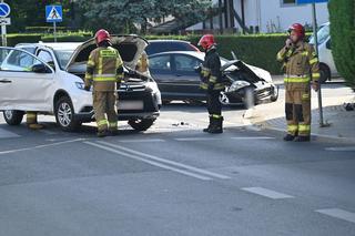Wypadek na ulicy Kormoranów w Szczecinie. Są poszkodowani [ZDJĘCIA]