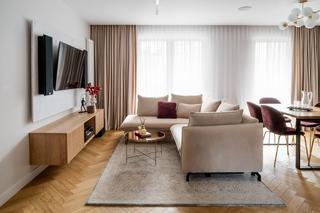 Nowoczesne mieszkanie w modnych beżach