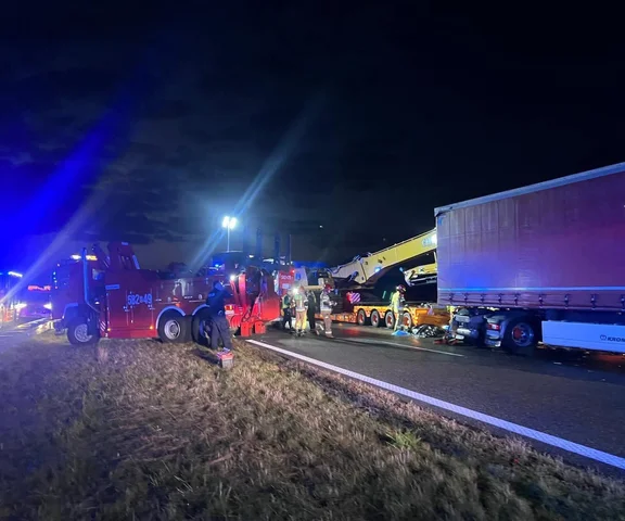 Śmiertelny wypadek na A2 w Łódzkiem. Duże utrudnienia