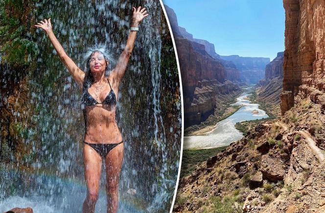 Demi Moore prawie nago pod wodospadem! 61-latka hartuje się na zimę