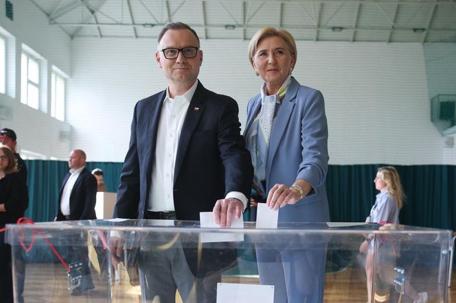 Andrzej Duda z małżonką