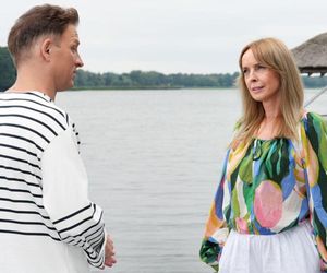 	Barwy szczęścia odc. 3123. Agnieszka (Katarzyna Tlałka), Łukasz (Michał Rolnicki)