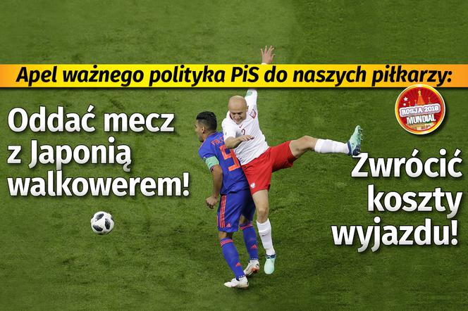 Apel ważnego polityka PiS do naszych piłkarzy