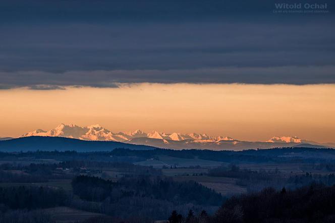 Piekne Tatry widziane z Podkarpacia