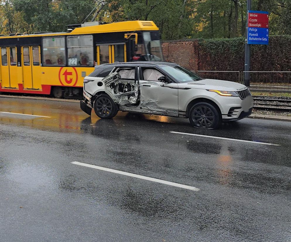 Wypadek na Woli. Sprawcy uciekli z miejsca zdarzenia