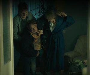 Barwy szczęścia odc. 3186. Szymańska (Agata Pruchniewska), młody Leszek Szymański (Maciej Czerklański), Szymański (Jacek Grondowy)