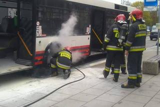 Pożar autobusu na Jagiellońskiej