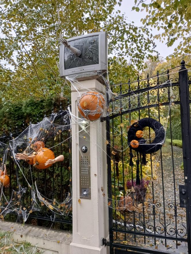 Willa na Jaśkowej Dolinie znów ozdobiona. Tym razem przechodniów zaskakują halloweenowe straszydła!