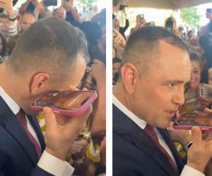 Nawrocki zaskoczył Polonię w USA! Prezydent zadzwonił do ojca małej dziewczynki. Tłum poruszony