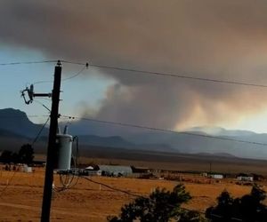 Pożar w rejonie Strefy 51! Teorie o UFO szaleją