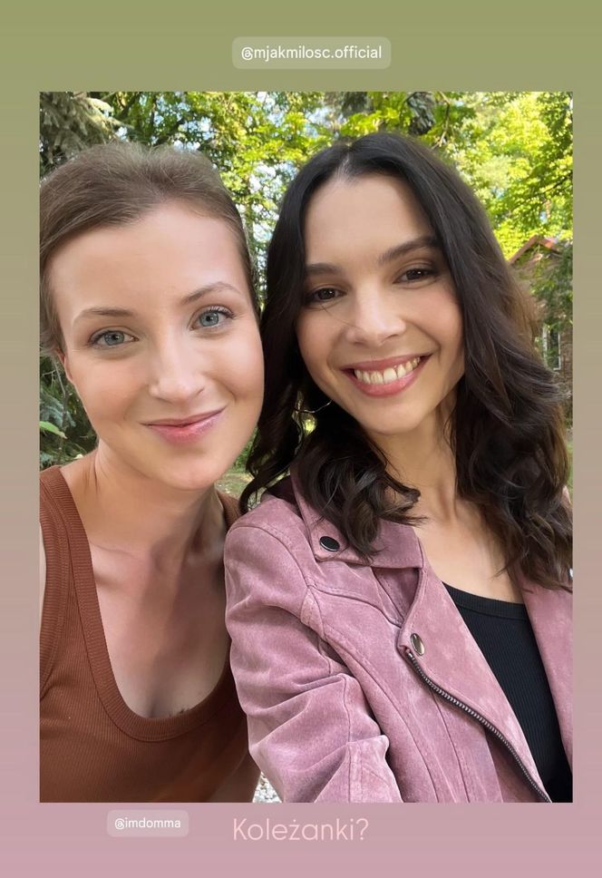 M jak miłość. Natalka (Dominika Suchecka), Paula (Marcelina Kieres)