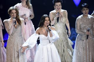 Oscary 2020: Kasia Łaska na scenie! [WIDEO] Zaśpiewała z innymi wokalistkami z Krainy Lodu 2