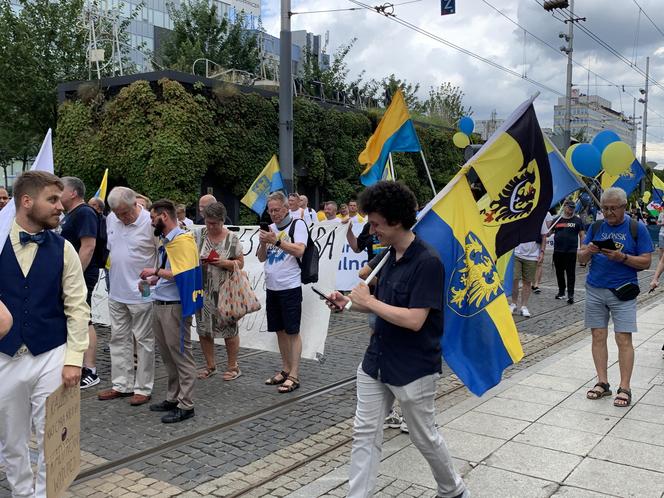 Marsz Autonomii Śląska przeszedł ulicami Katowic. "Hajmatu nie oddomy"