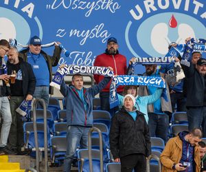 kibice na meczu Ruch Chorzów - Warta Poznań