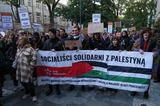 Manifestacja przed siedzibą MSZ w Warszawie (2.10.2025)