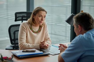 Na Wspólnej odc. 3940. Lew Nalepa (Przemysław Sadowski), Patrycja (Anita Jancia-Prokopowicz)