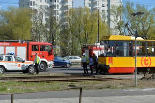 Samochód zderzył się z tramwajem na Puławskiej