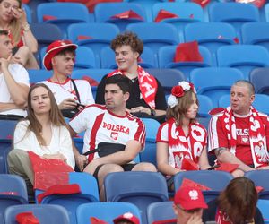Kibice na meczu Polska - Mołdawia