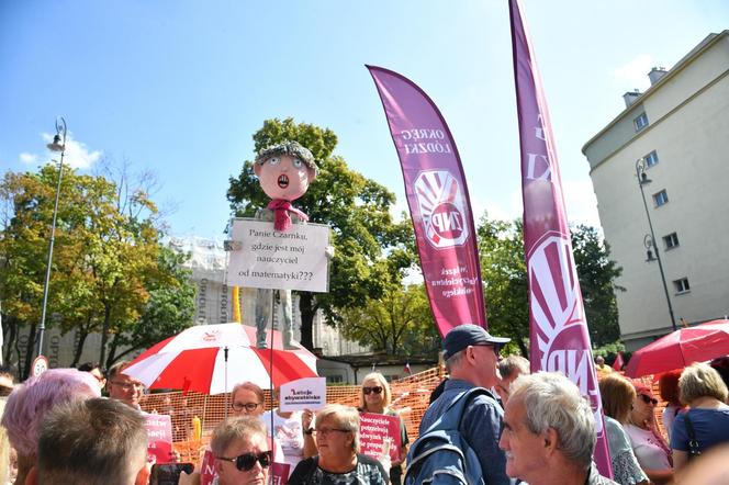 Protest nauczycieli w Warszawie