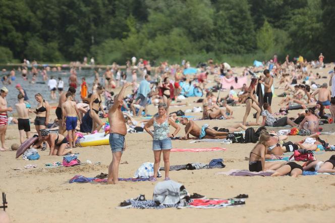 Plażowicze opanowali Pogorię III. Rekordowa frekwencja