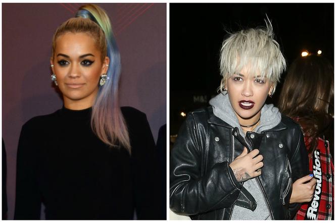 Rita Ora w kolorowych włosach